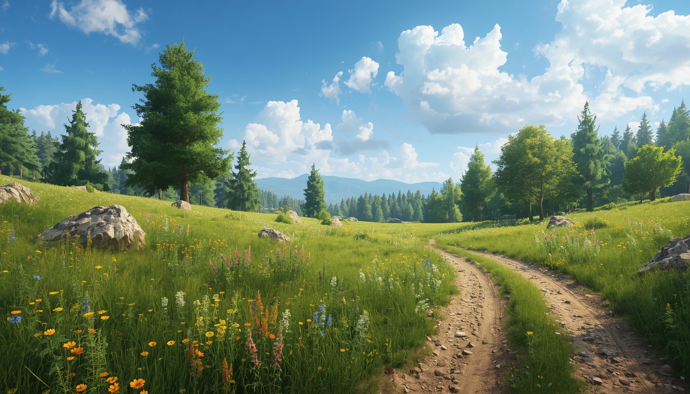 Meadow recovery landscape at Stunningkne